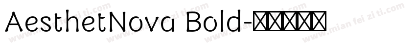AesthetNova Bold字体转换